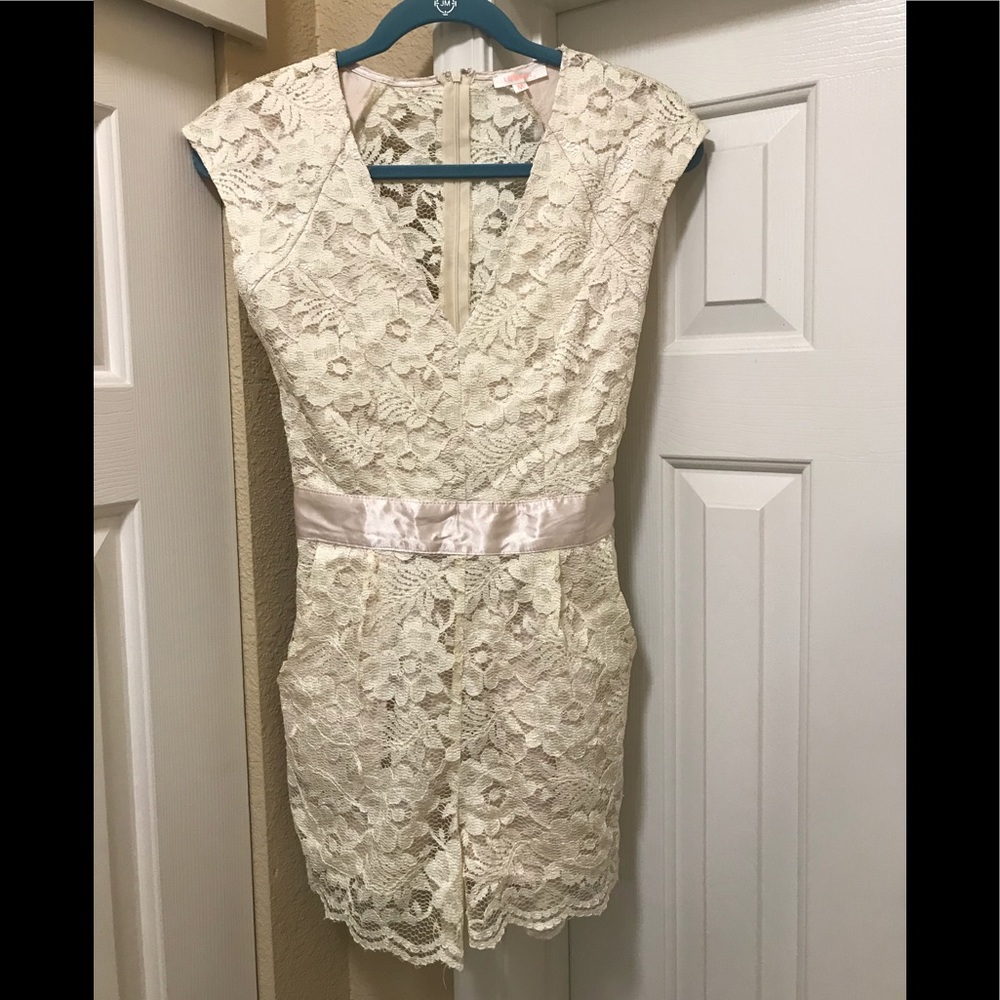 Luxxel Ivory Lace Romper-new, never worn